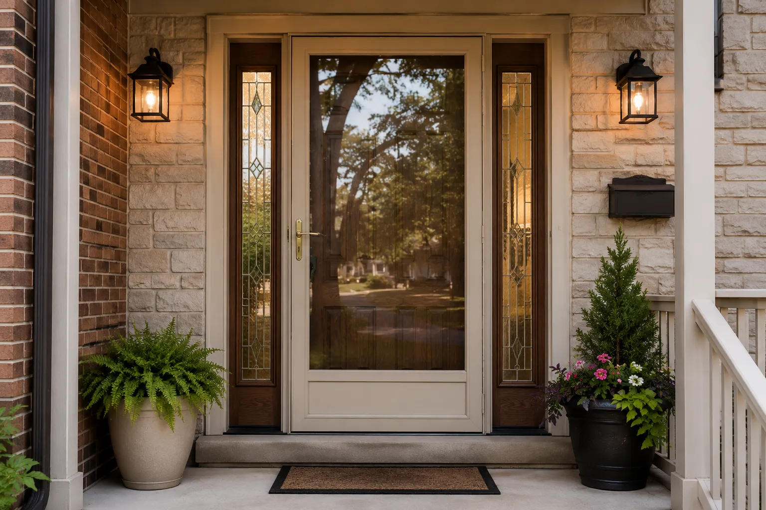 Storm door installation northern Illinois — Advanced Window Systems