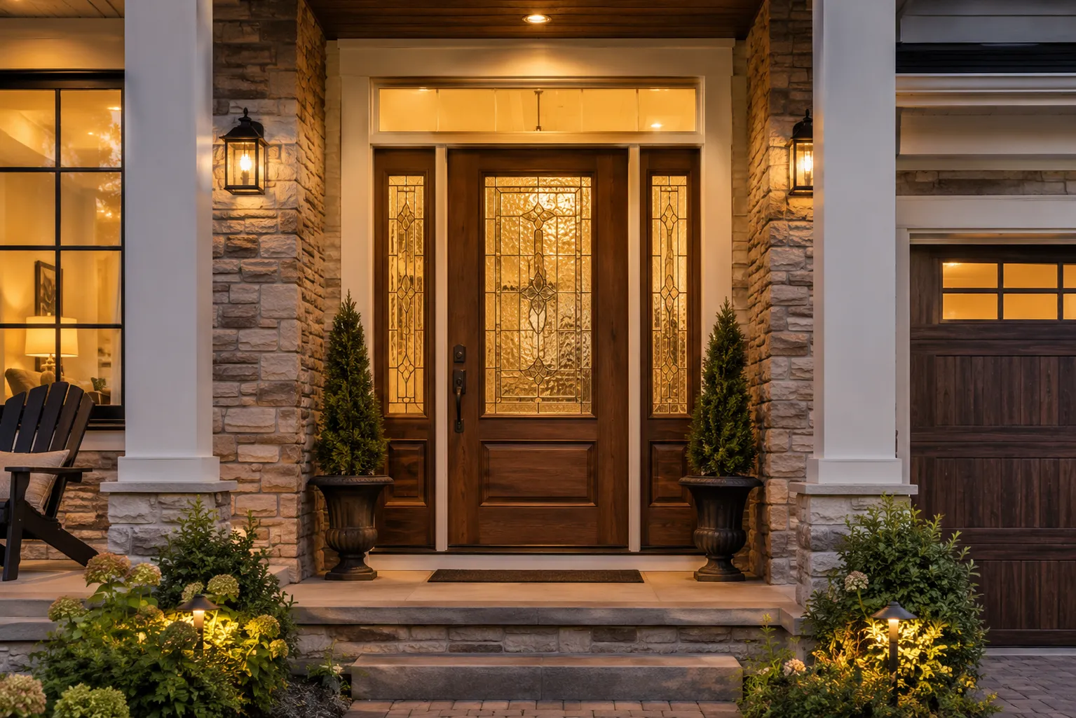 Beautiful new entry door installation — Advanced Window Systems Rockford IL